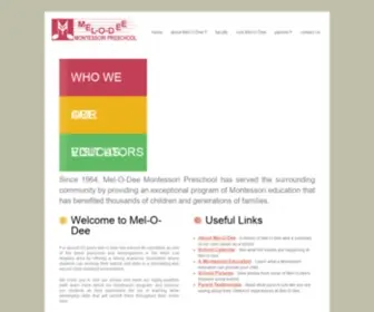 Melodeemontessori.com(شبكة) Screenshot