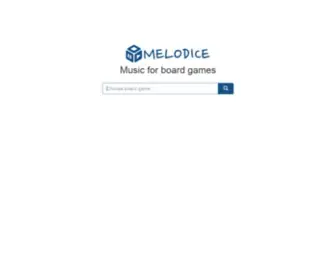 Melodice.org(Music Playlists for Board Games) Screenshot