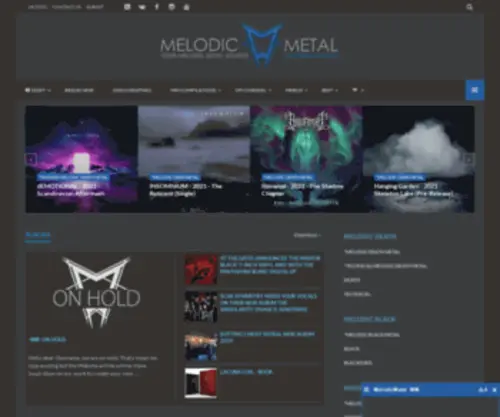 Melodicmetal.website(Melodic Death Metal) Screenshot