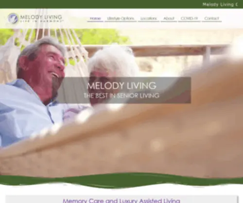 Melodyliving.com(Memory Care and Luxury Assisted Living) Screenshot