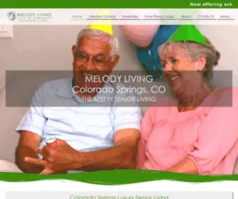 Melodylivingcoloradosprings.com(Melody Living in Colorado Springs an assisted living and memory support community) Screenshot