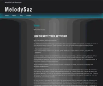 Melodysaz.com(MelodySaz is all about music) Screenshot