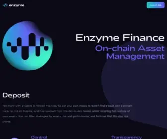 Melonprotocol.com(Enzyme finance) Screenshot