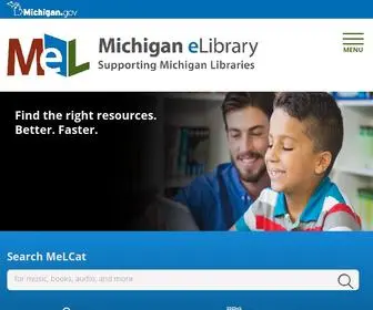 Mel.org(Michigan elibrary) Screenshot