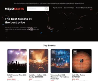 Meloseats.com(Buy Verified Tickets for Concerts) Screenshot