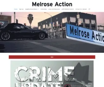 Melroseaction.org(Keeping and Eye on Crime for the Melrose Arts District) Screenshot