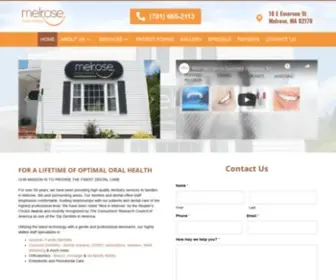 Melrosefamilydentistry.com(Dentist Melrose) Screenshot