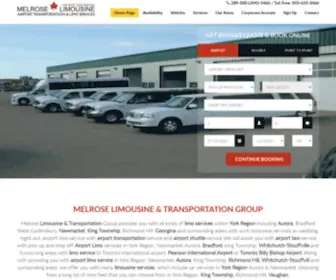 Melroselimo.com(Melrose LimousineLIMOAirport Transportation) Screenshot