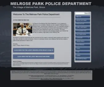 Melroseparkpd.com(The Melrose Park Police Department) Screenshot