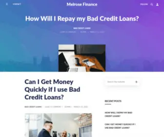 Melrosepress.co.uk(Loans and finance advice) Screenshot