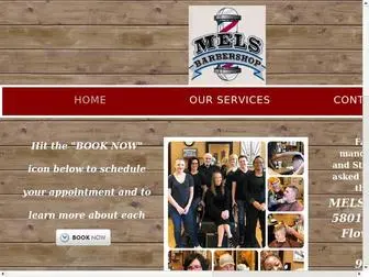 Melsbarbershop.com(Mel's Barber Shop) Screenshot