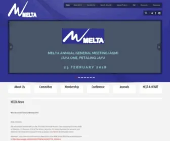 Melta.org.my(Malaysian English Language Teaching Association (MELTA)) Screenshot
