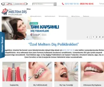 Meltemdis.com(Özel Meltem Ağız ve Diş Polikliniği) Screenshot