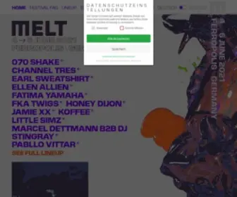 Meltfestival.com(12 June 2022 in Ferropolis) Screenshot