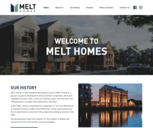Melthomes.co.uk(MELT Homes) Screenshot