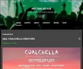 Meltingofage.com(MELTING OF AGE) Screenshot