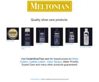 Meltonian.com(Meltonian Shoe Care) Screenshot