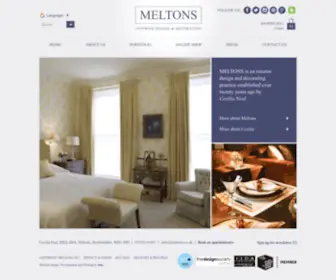 Meltons.co.uk(Residential & Commercial Interior Designers) Screenshot