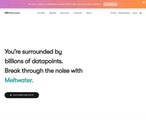 Meltwater.com(Meltwater's new Media Intelligence plaftform) Screenshot