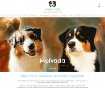 Melvada.com(Melvada Australian Shepherds) Screenshot