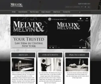 Melvinlaw.com(Syracuse New York Law Firm) Screenshot