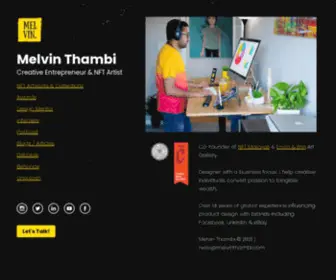 Melvinthambi.com(Creative Entrepreneur) Screenshot
