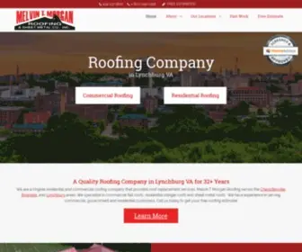 Melvintmorgan.com(Melvin T Morgan Roofing in Lynchburg VA) Screenshot