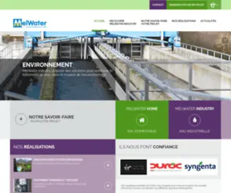Melwater.com(Traitement de l'eau pour les professionnels de l’eau industrielle ou domestique) Screenshot