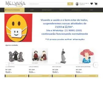 Melyana.com.br(Atacadista Importadora Flores Artificiais) Screenshot