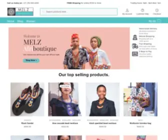 Melzafriboutique.com(Melz Afriboutique) Screenshot