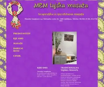 Mem-Tajska-Masaza.net(MEM) Screenshot