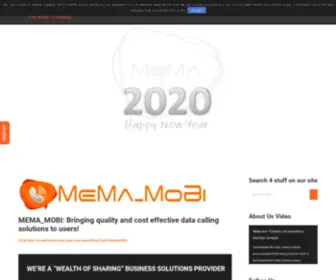 Mema.co.za(A global virtual (data) Screenshot