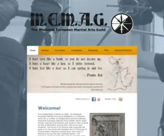 Memag.net(Medieval European Martial Arts Guild) Screenshot