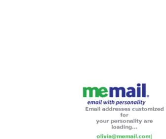 Memail.com(Email With Personality) Screenshot