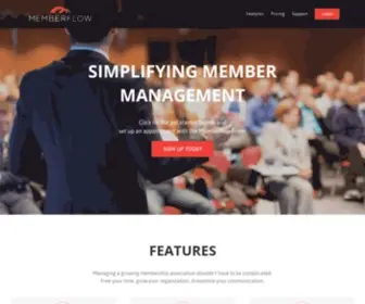 Memberflow.com(The Simple Way to Manage Your Members) Screenshot