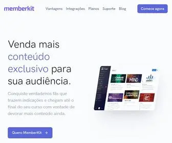 Memberkit.com.br(Área de Membros Profissional para Infoprodutores) Screenshot