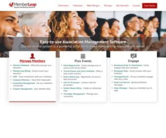 Memberleap.com(Association Management Software) Screenshot