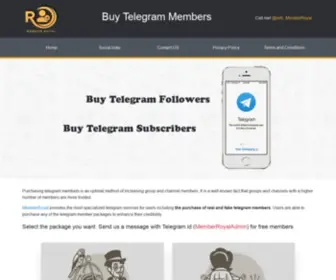 Memberroyal.com(Buy Telegram Members) Screenshot