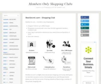 Members-Only-Shopping.com(Members Only Shopping Clubs) Screenshot