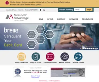 Membersadvantagecu.com(Members' advantage credit union) Screenshot