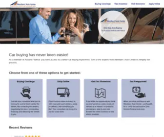 Membersautocenter.com(Member's Auto Center at Arizona Federal Credit Union) Screenshot