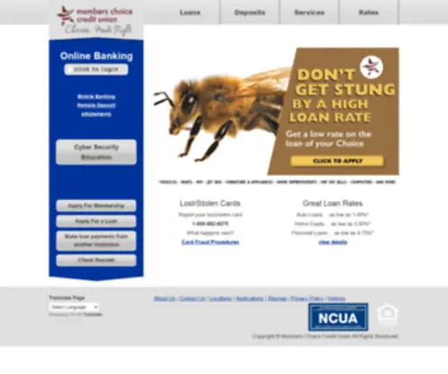 Memberschoicectfcu.org(Members Choice of Central Texas CU) Screenshot