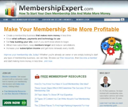 Membershipexpert.com(Make Your Membership Site More Profitable) Screenshot