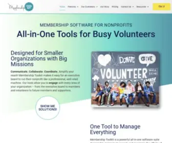 Membershiptoolkit.com(Software for Nonprofits) Screenshot