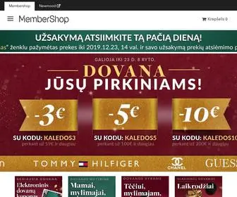 Membershop.lt(Membershop ? Ne?tik?tini i?pardavimai draugams) Screenshot