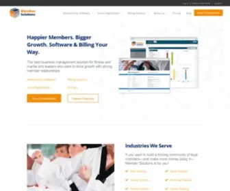 Membersolutions.com(Martial Arts Software) Screenshot