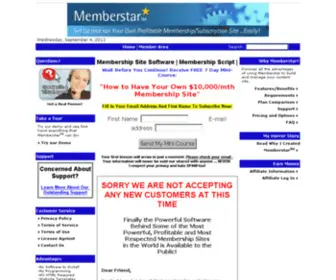Memberstar.com(Membership Site Software) Screenshot