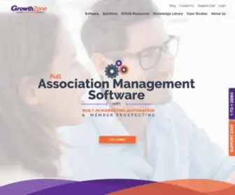 Memberzone.com(Association management software from GrowthZone) Screenshot