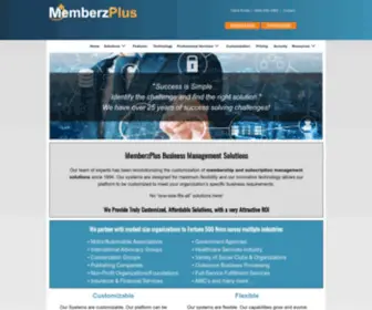 Memberzplus.com(Trusted Provider of Membership and Subscription Management Software Solutions. MemberzPlus) Screenshot