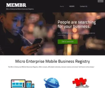 Membr.co.za(Micro Enterprise Mobile Business Registry) Screenshot